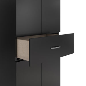 Systembuild Evolution Lory Storage Cabinet with Drawer - Black
