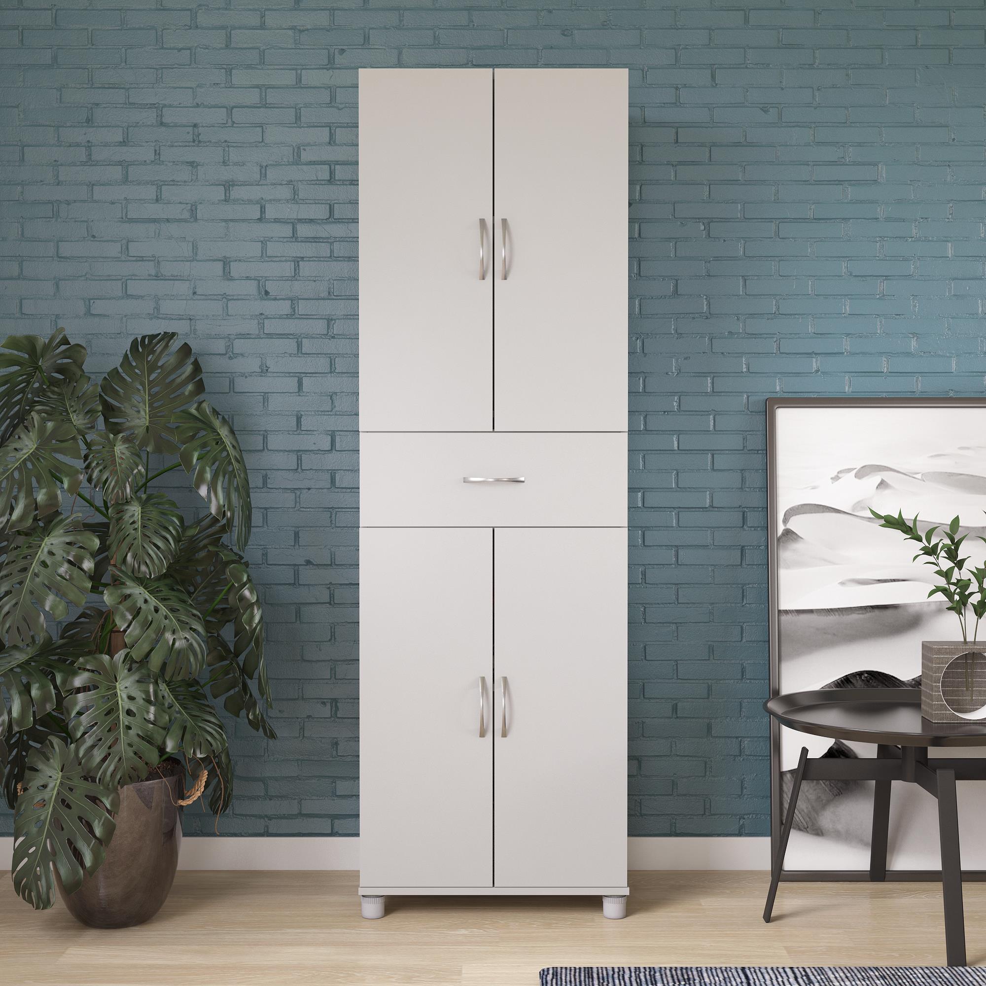 Systembuild Evolution Lory Storage Cabinet with Drawer - Dove Gray