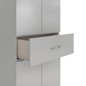 Systembuild Evolution Lory Storage Cabinet with Drawer - Dove Gray
