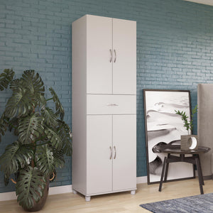Systembuild Evolution Lory Storage Cabinet with Drawer - Dove Gray