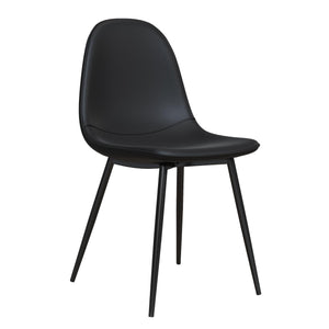 RealRooms Brandon Dining Chair, Set of 4 - Black