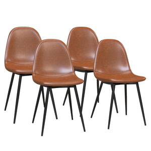 RealRooms Brandon Dining Chair, Set of 4 - Camel
