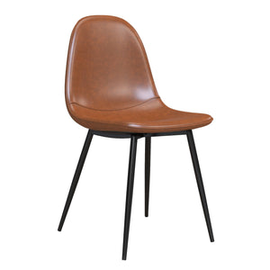 RealRooms Brandon Dining Chair, Set of 4 - Camel