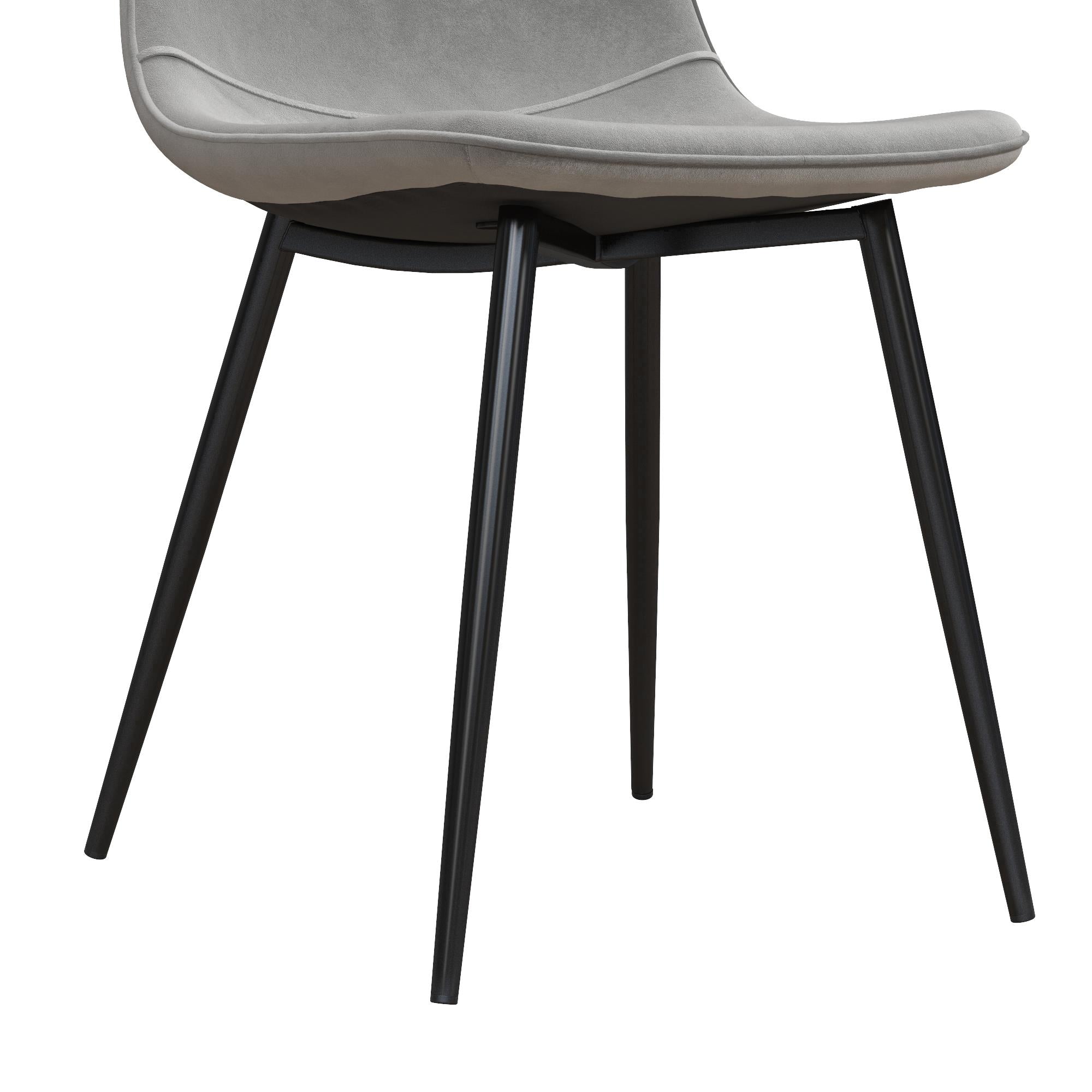 RealRooms Brandon Dining Chair, Set of 4 - Gray