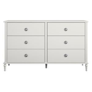 Rowan Valley Arden 6 Drawer White Kids' Dresser - White
