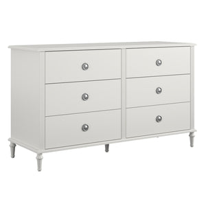 Rowan Valley Arden 6 Drawer White Kids' Dresser - White