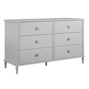 Rowan Valley Arden 6 Drawer Grey Kids' Dresser - Dove Gray