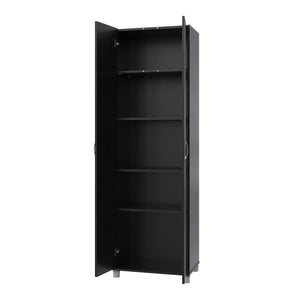Systembuild Evolution Lory 24" Utility Storage Cabinet - Black