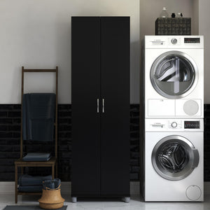 Systembuild Evolution Lory 24" Utility Storage Cabinet - Black