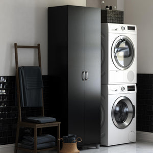 Systembuild Evolution Lory 24" Utility Storage Cabinet - Black