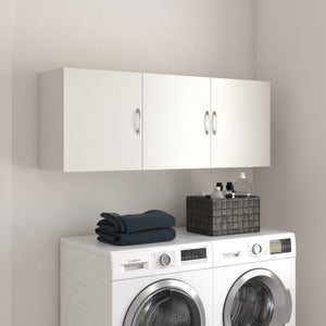 Systembuild Evolution Lory 54" Wall Cabinet - White - 3 Door