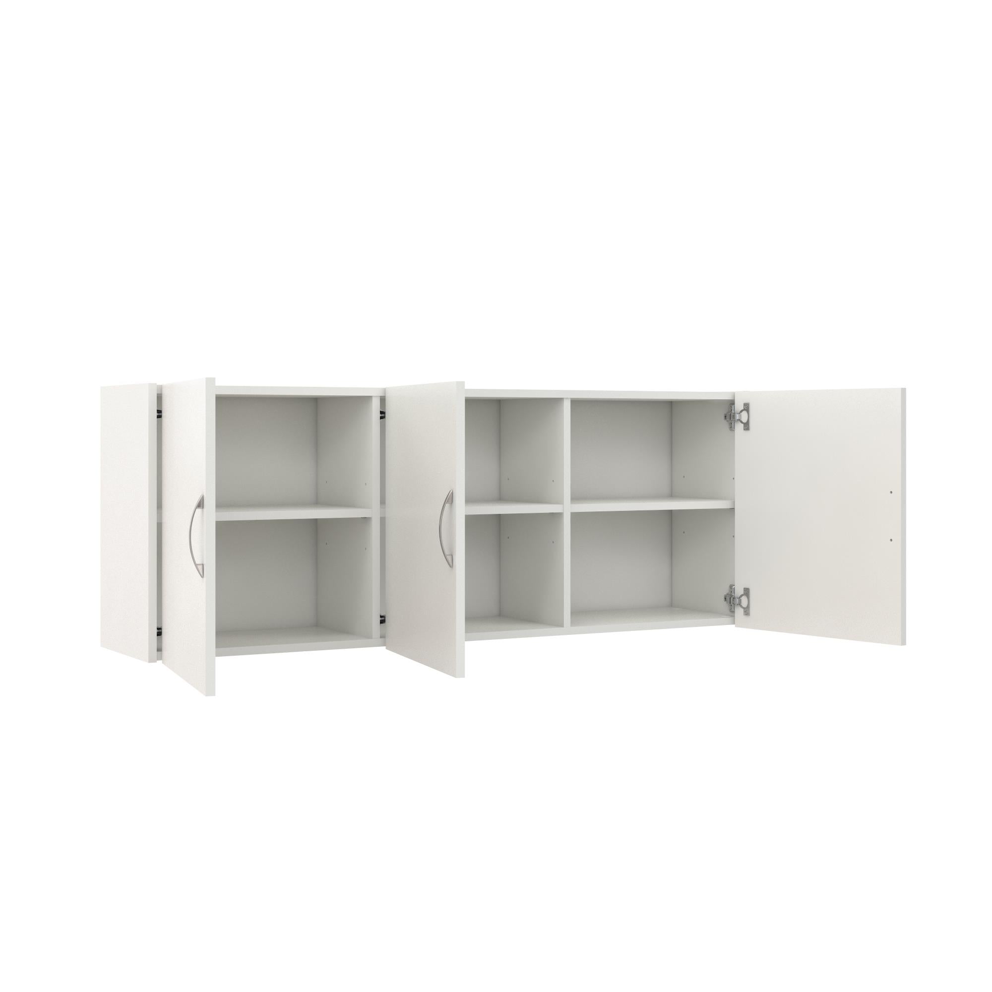 Systembuild Evolution Lory 54" Wall Cabinet - White - 3 Door