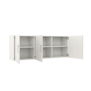 Systembuild Evolution Lory 54" Wall Cabinet - White - 3 Door