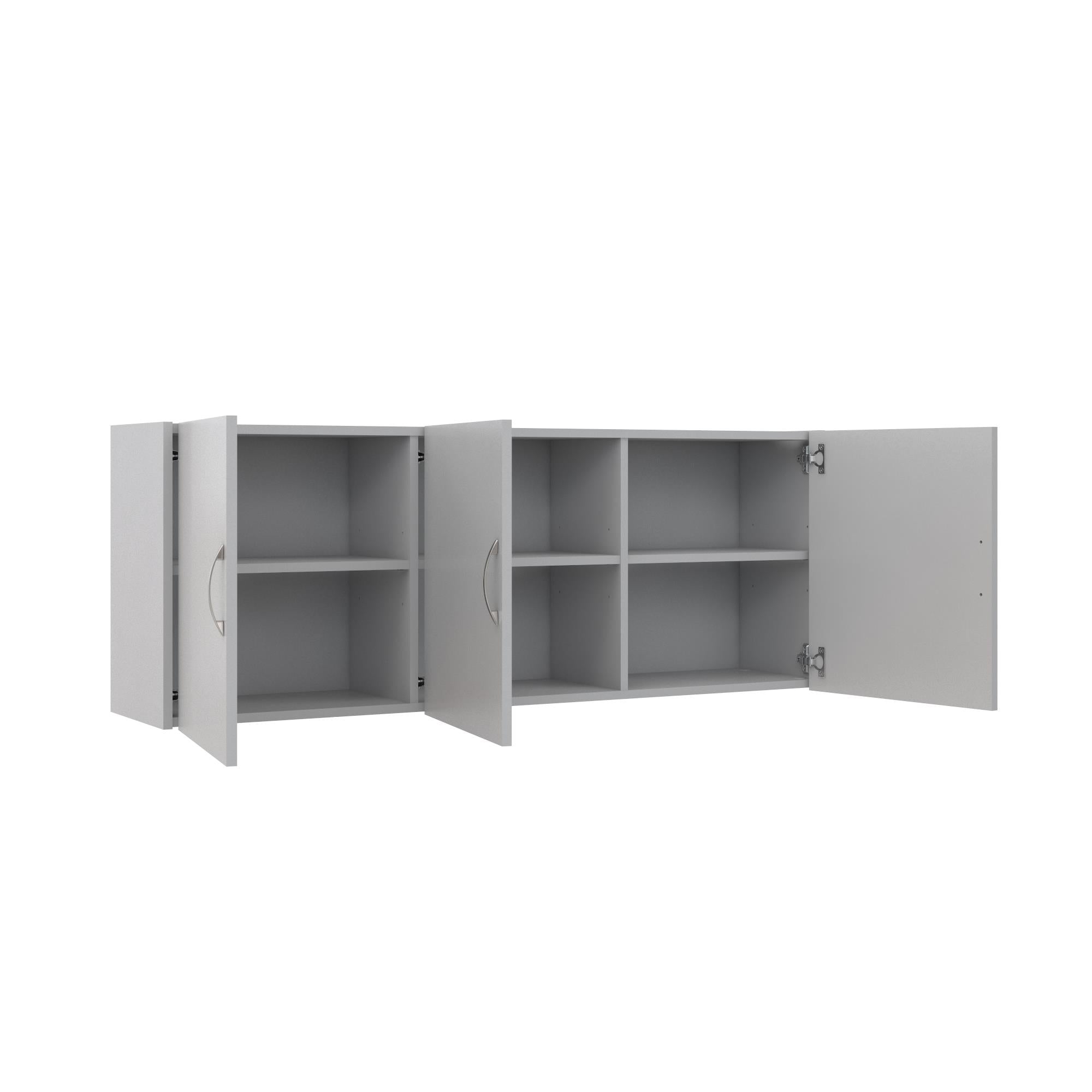 Systembuild Evolution Lory 54" Wall Cabinet - Dove Gray - 3 Door