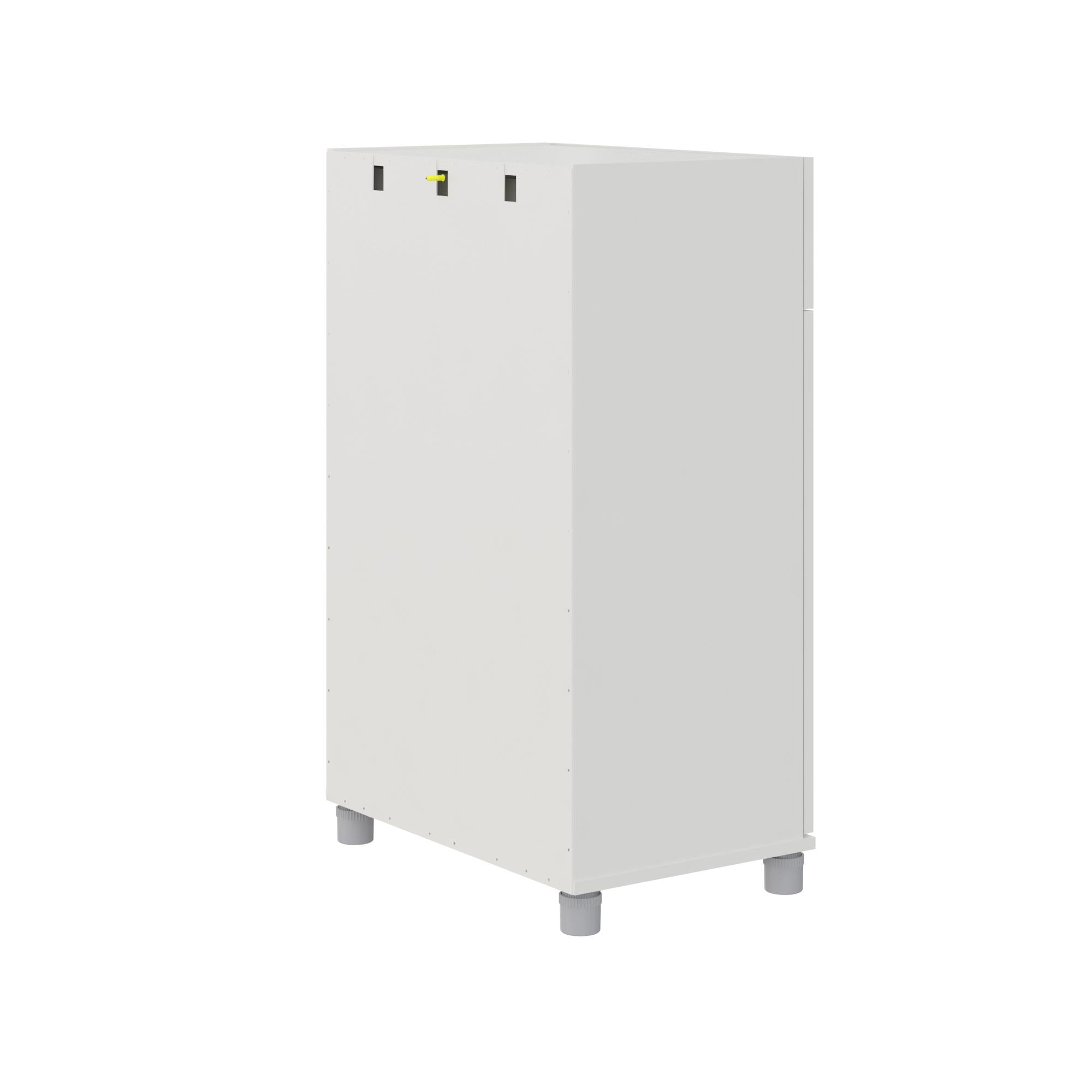 Systembuild Evolution Lory 24" 1 Drawer/2 Door Base Storage Cabinet - White