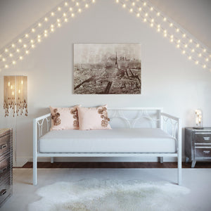 DHP Rebecca Metal Daybed - White - Twin