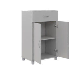 Systembuild Evolution Lory 24" 1 Drawer/2 Door Base Storage Cabinet - Dove Gray