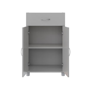 Systembuild Evolution Lory 24" 1 Drawer/2 Door Base Storage Cabinet - Dove Gray