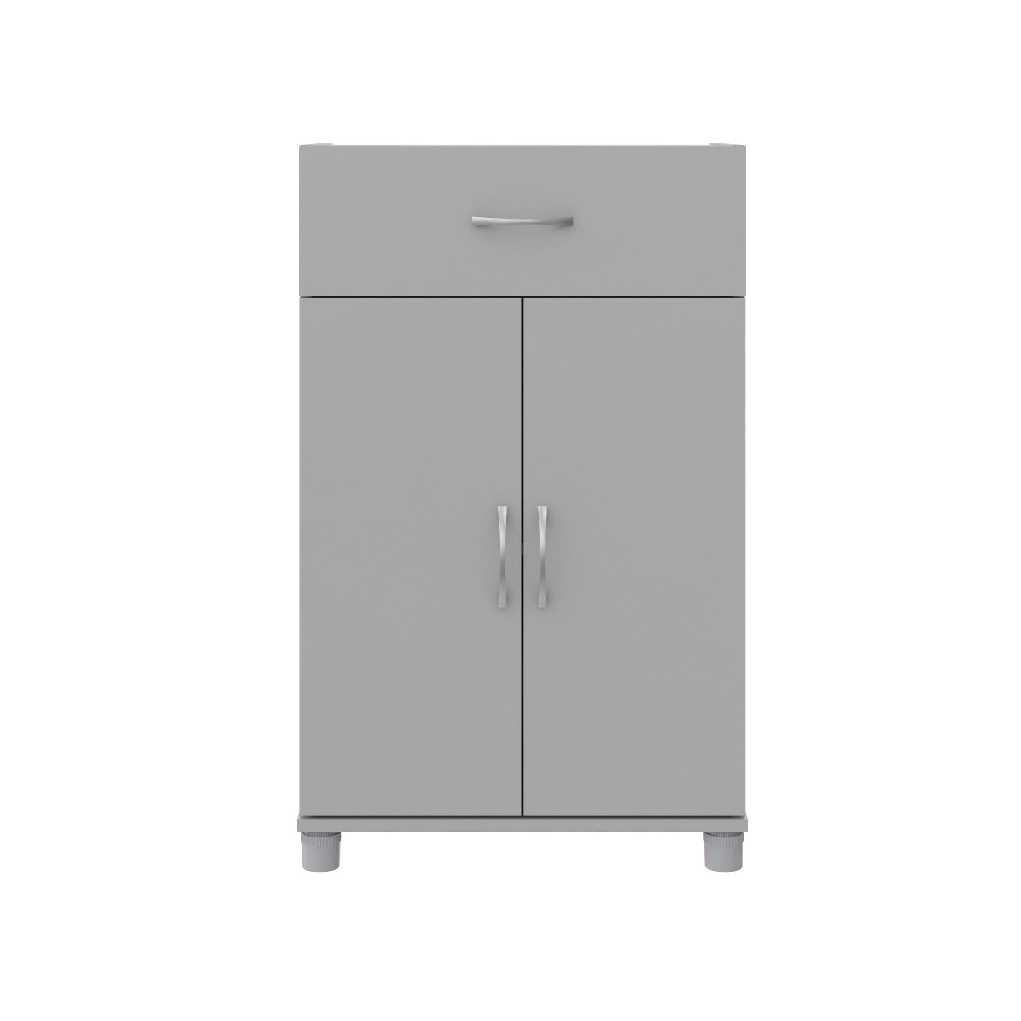 Systembuild Evolution Lory 24" 1 Drawer/2 Door Base Storage Cabinet - Dove Gray