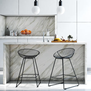 CosmoLiving Ellis Wire Counter Height Bar Stool - Black