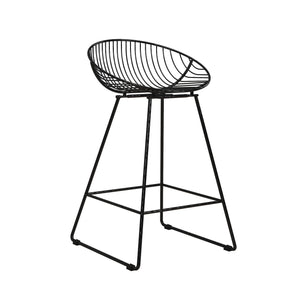 CosmoLiving Ellis Wire Counter Height Bar Stool - Black