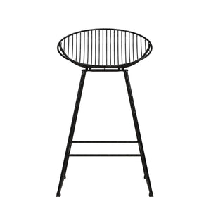CosmoLiving Ellis Wire Counter Height Bar Stool - Black