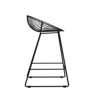 CosmoLiving Ellis Wire Counter Height Bar Stool - Black