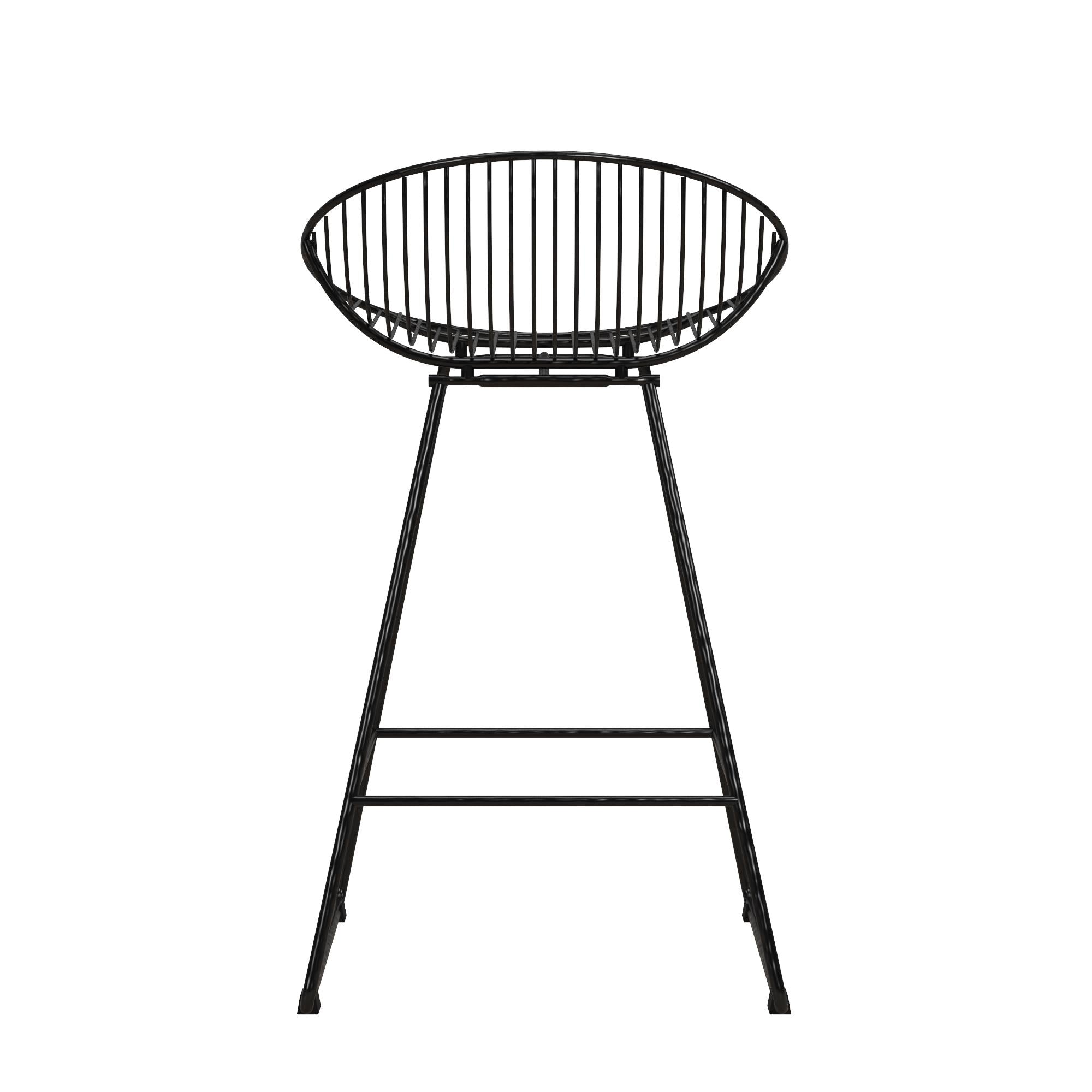 CosmoLiving Ellis Wire Counter Height Bar Stool - Black