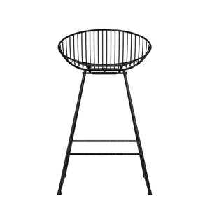 CosmoLiving Ellis Wire Counter Height Bar Stool - Black