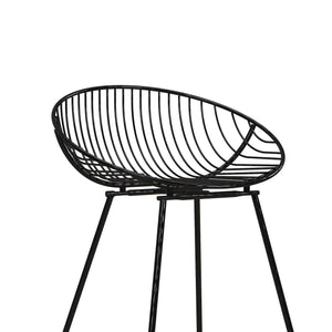 CosmoLiving Ellis Wire Counter Height Bar Stool - Black
