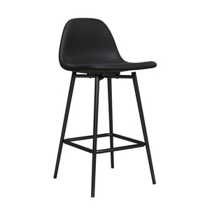 RealRooms Brandon Counter Height Bar Stool - Black