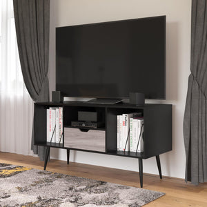 Ameriwood Home Grafton TV Stand for TVs up to 55" - Black Oak