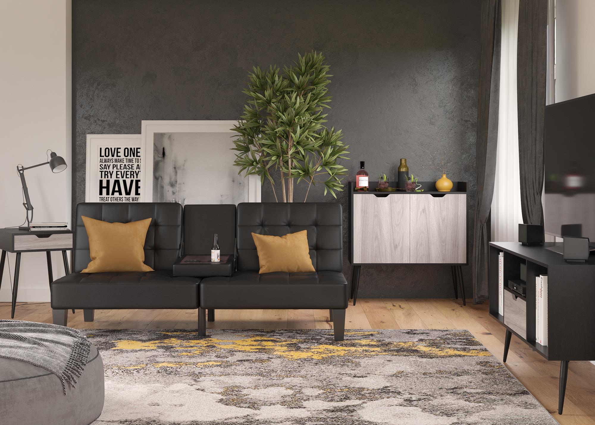 Ameriwood Home Grafton End Table - Black Oak