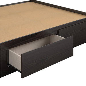 Ameriwood Home Full Platform Bed with Drawers - Espresso - Full