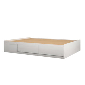 Ameriwood Home Ameriwood Home Full Platform Bed with Drawers - Ivory Oak - Full