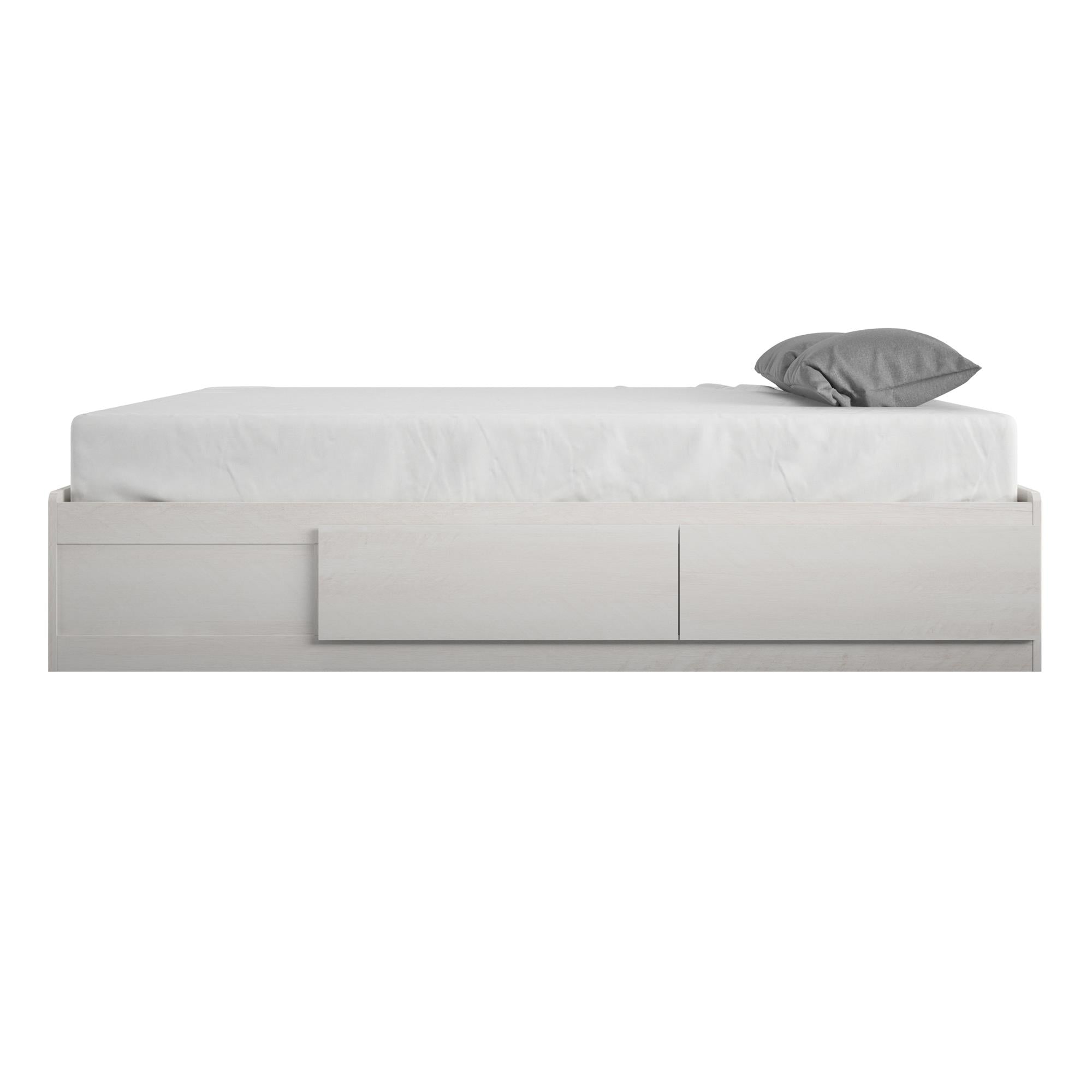 Ameriwood Home Ameriwood Home Full Platform Bed with Drawers - Ivory Oak - Full