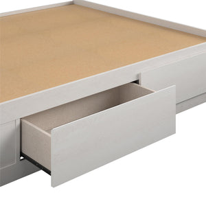 Ameriwood Home Ameriwood Home Full Platform Bed with Drawers - Ivory Oak - Full