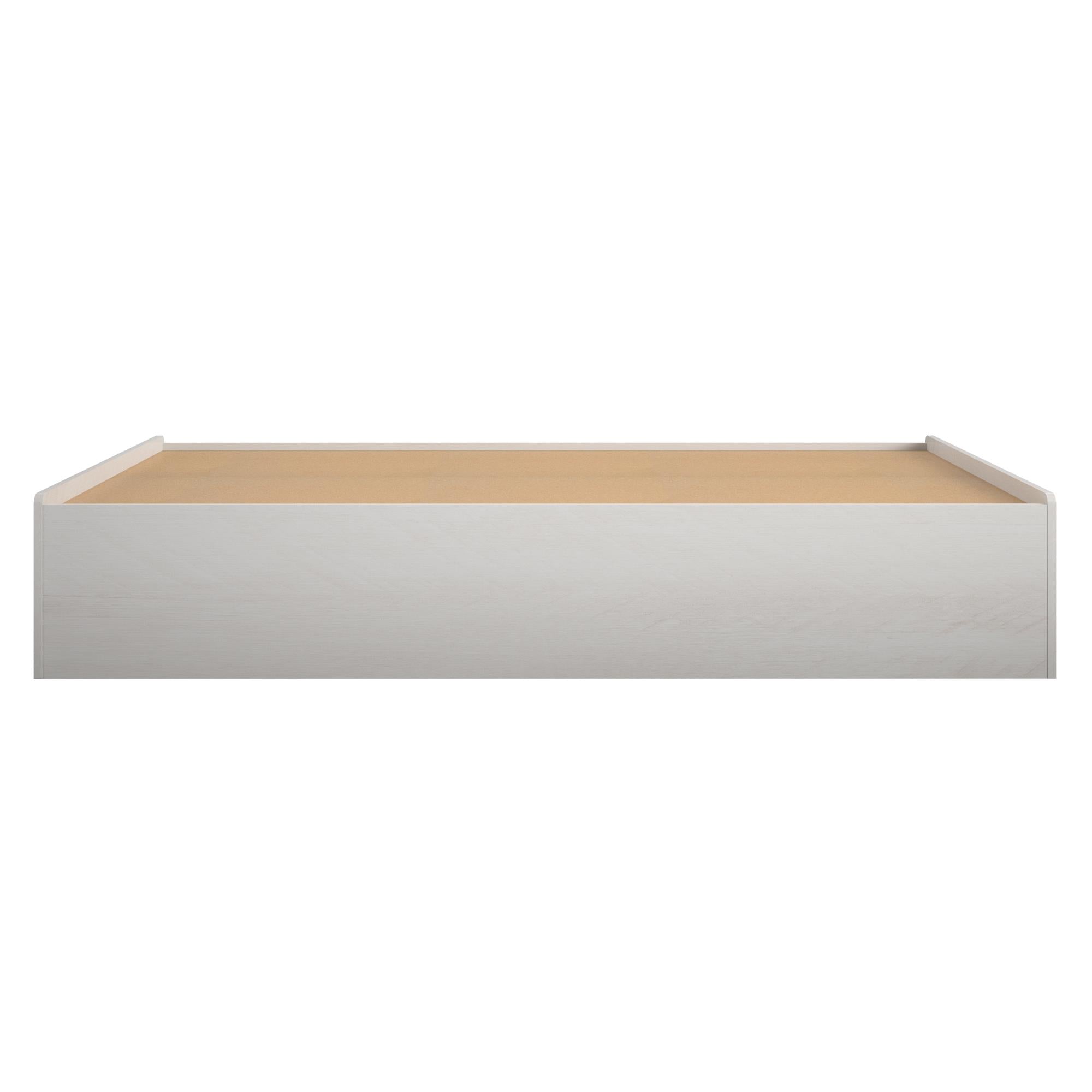 Ameriwood Home Twin Platform Bed with Drawers - Ivory Oak - Twin