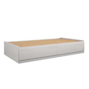 Ameriwood Home Twin Platform Bed with Drawers - Ivory Oak - Twin