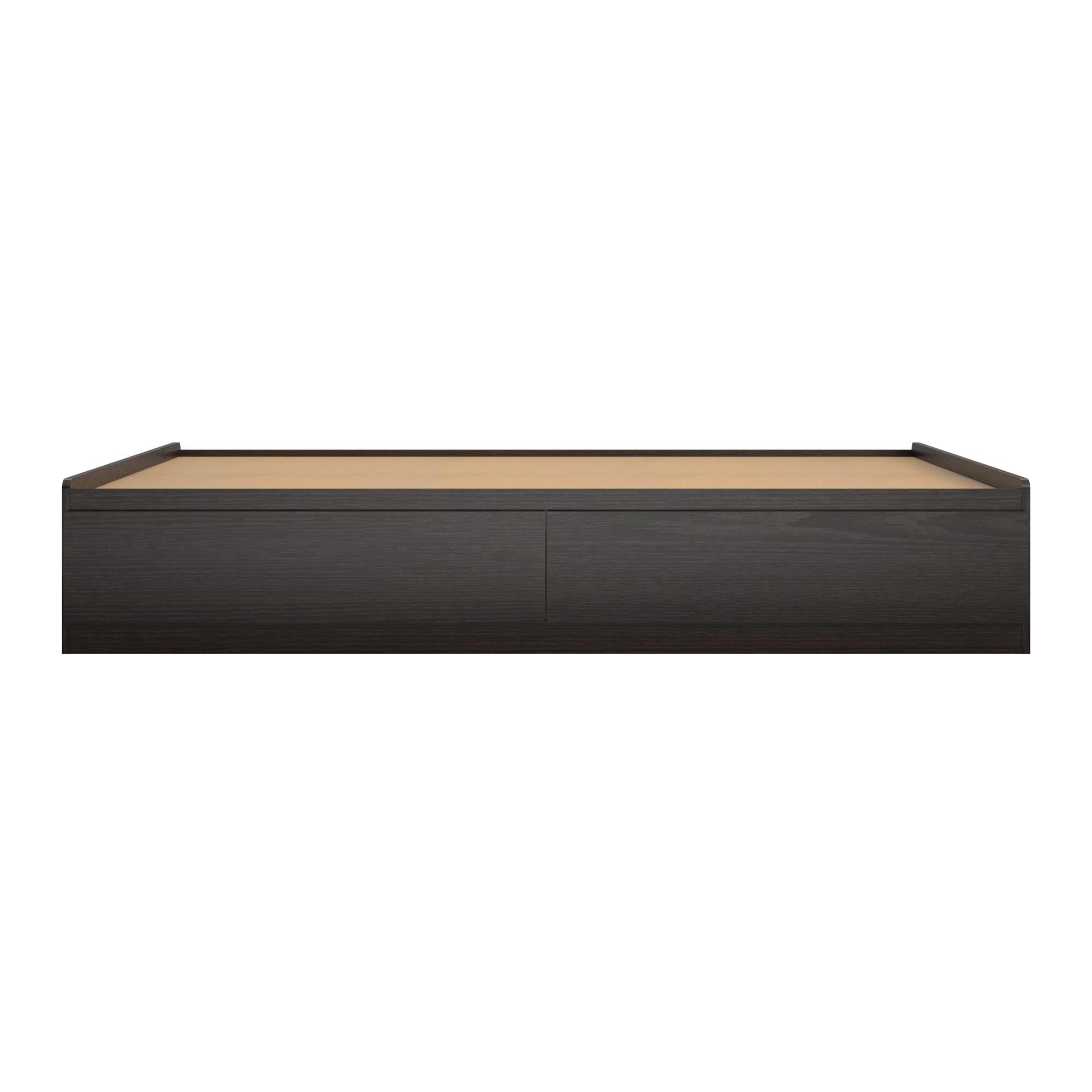 Ameriwood Home Twin Platform Bed with Drawers - Espresso - Twin