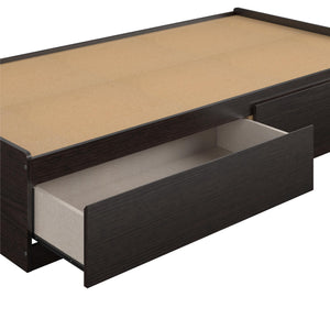 Ameriwood Home Twin Platform Bed with Drawers - Espresso - Twin