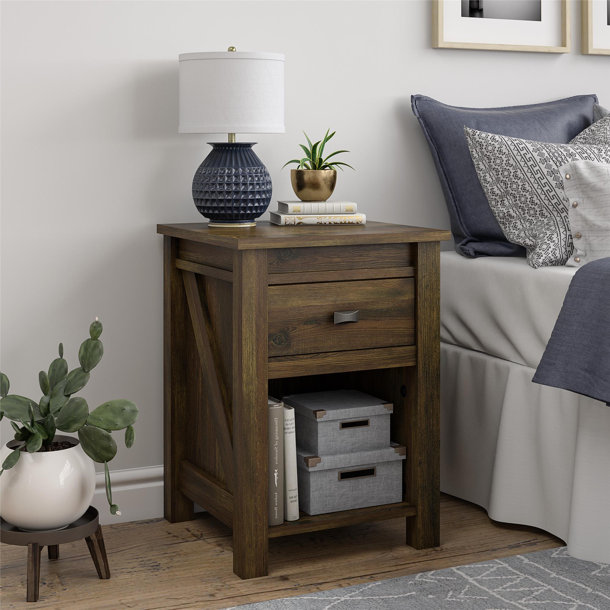 Ameriwood Home Farmington Nightstand - Rustic