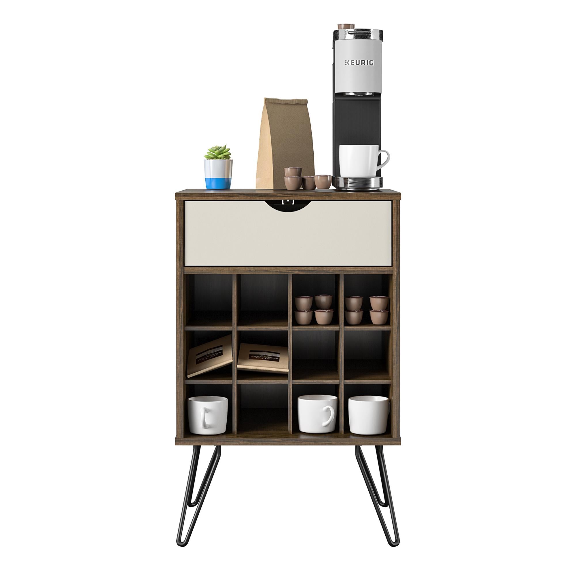 Novogratz Concord Beverage Storage Stand - Brown Oak