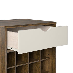 Novogratz Concord Beverage Storage Stand - Brown Oak