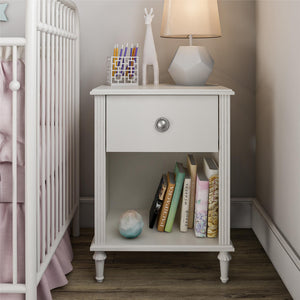 Rowan Valley Arden 1 Drawer White Kids' Nightstand - White