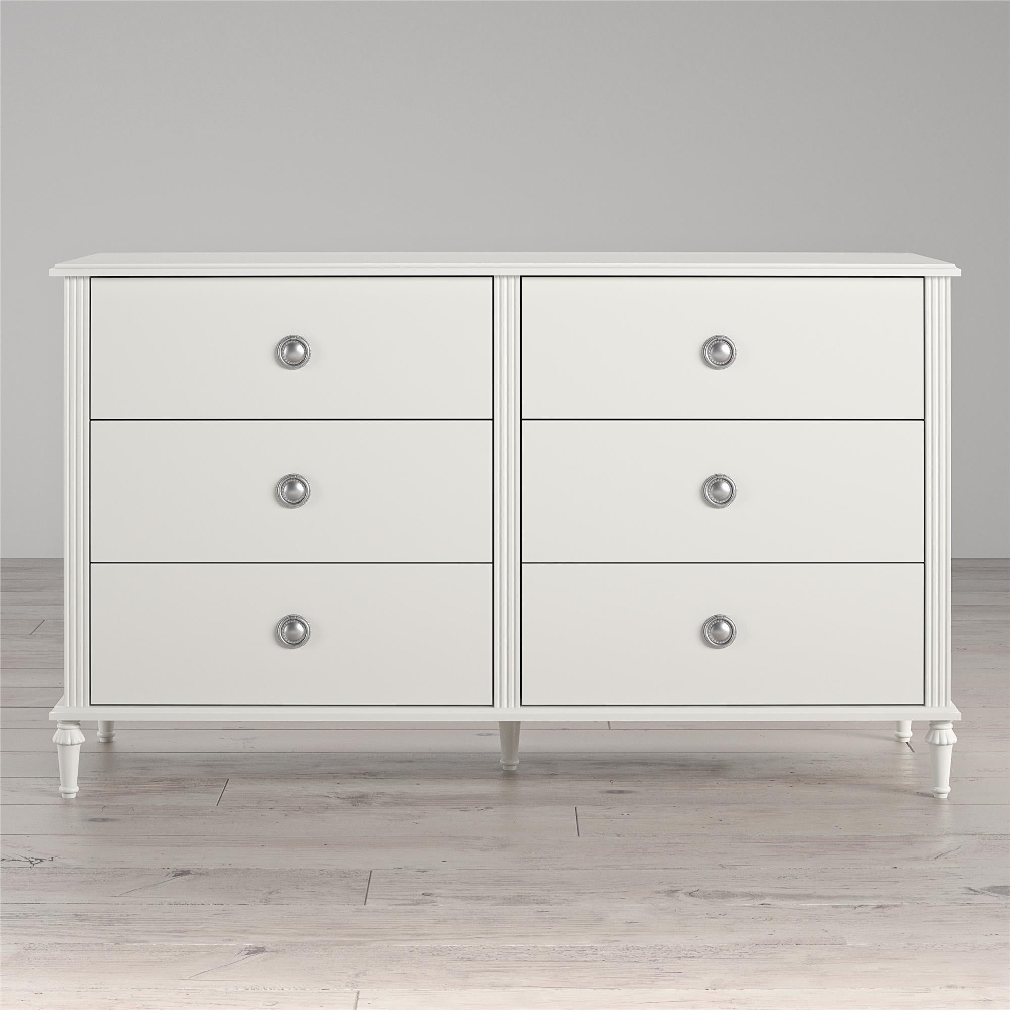 Rowan Valley Arden 6 Drawer White Kids' Dresser - White