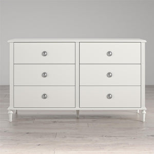 Rowan Valley Arden 6 Drawer White Kids' Dresser - White