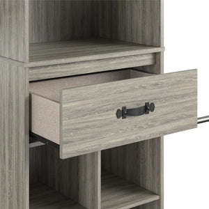 Nova Grow with Me Grey Oak Adjustable Kids' Closet Organizer System - Gray Oak