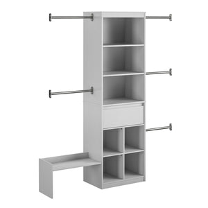 Max & Finn Grow with Me Adjustable Closet Organizer - Dove Gray