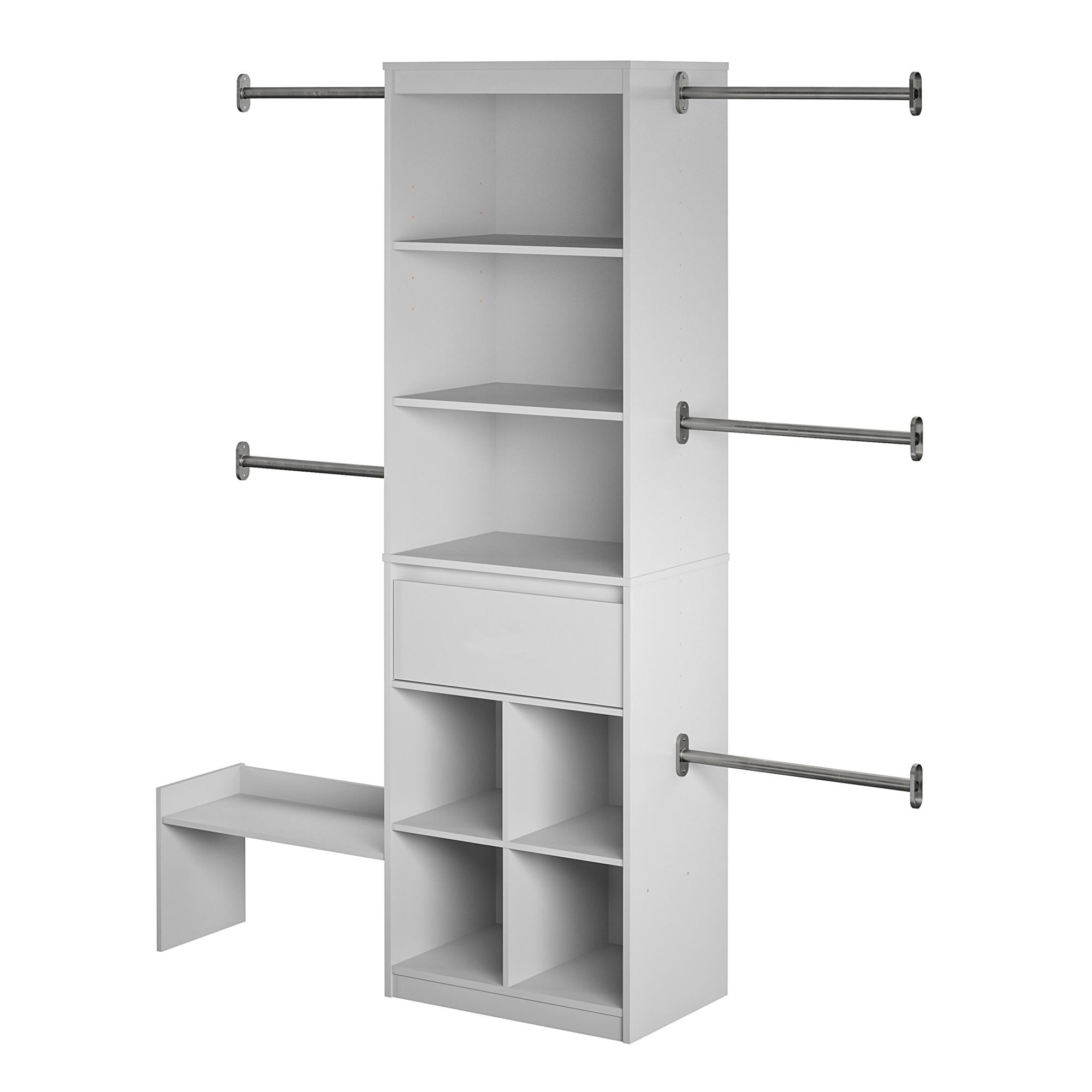 Max & Finn Grow with Me Adjustable Closet Organizer - Dove Gray